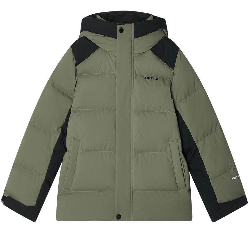 探路者儿童羽绒服三防加厚保暖男女童25新品冬季户外防寒羽绒外套