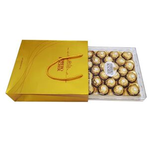 正费列罗巧克力 T24粒钻石礼盒装榛果仁送女友婚庆结婚喜糖金球