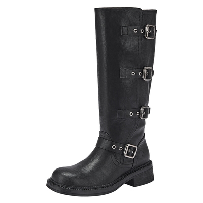 热风2025年冬季新款女时尚休闲靴