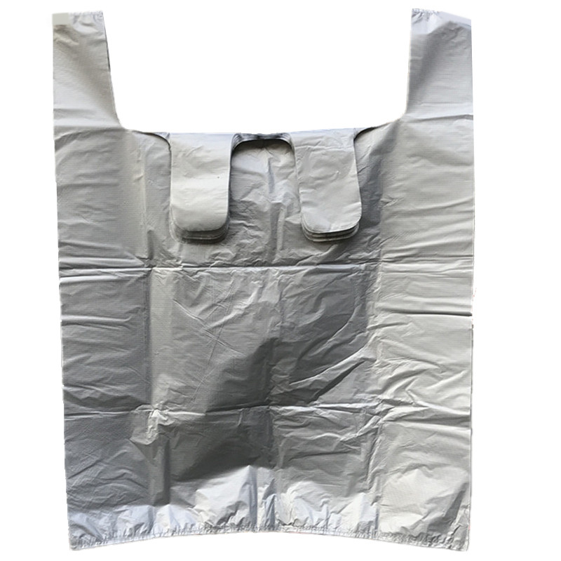 手提式塑料袋子加厚灰色加大号批发服装打包搬家方便袋发货背心袋