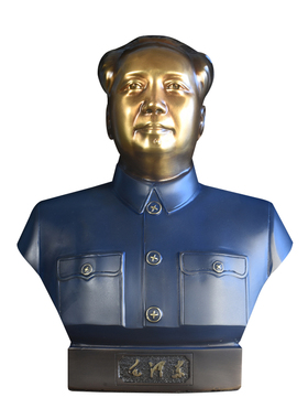 纯铜伟人毛泽东铜像摆件毛爷爷像