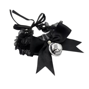 Puppy*软妹蕾丝蝴蝶结铃铛项链女choker甜美项圈配饰颈带萝莉颈链