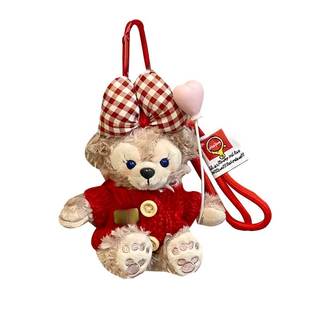 可爱雪莉玫包包挂件毛绒公仔钥匙扣达菲熊玩偶挂饰小熊娃娃小礼物