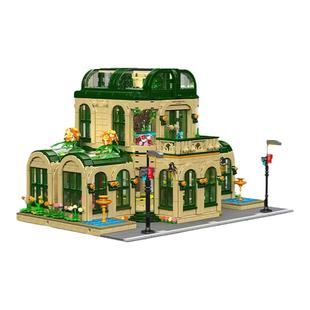 宇星模王16057穹顶植物园国产高砖积木街景MOC拼装模型益智玩具