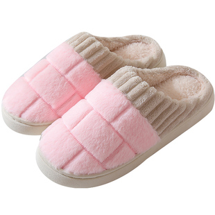 厚底毛棉拖鞋女款冬季2024新款女士外穿可爱儿童亲子一家三口慈溪