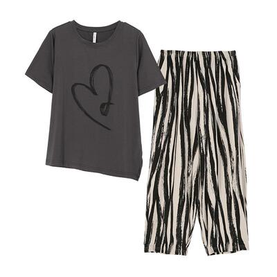 安之伴【巨凉感】纯棉睡衣女夏季2026新款纯棉短袖夏天家居服套装