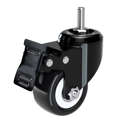 丝杆脚轮1.5寸2寸3寸4寸万向轮