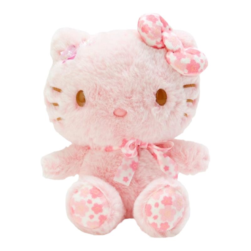 日本正版粉色凯蒂猫kt猫公仔玩偶