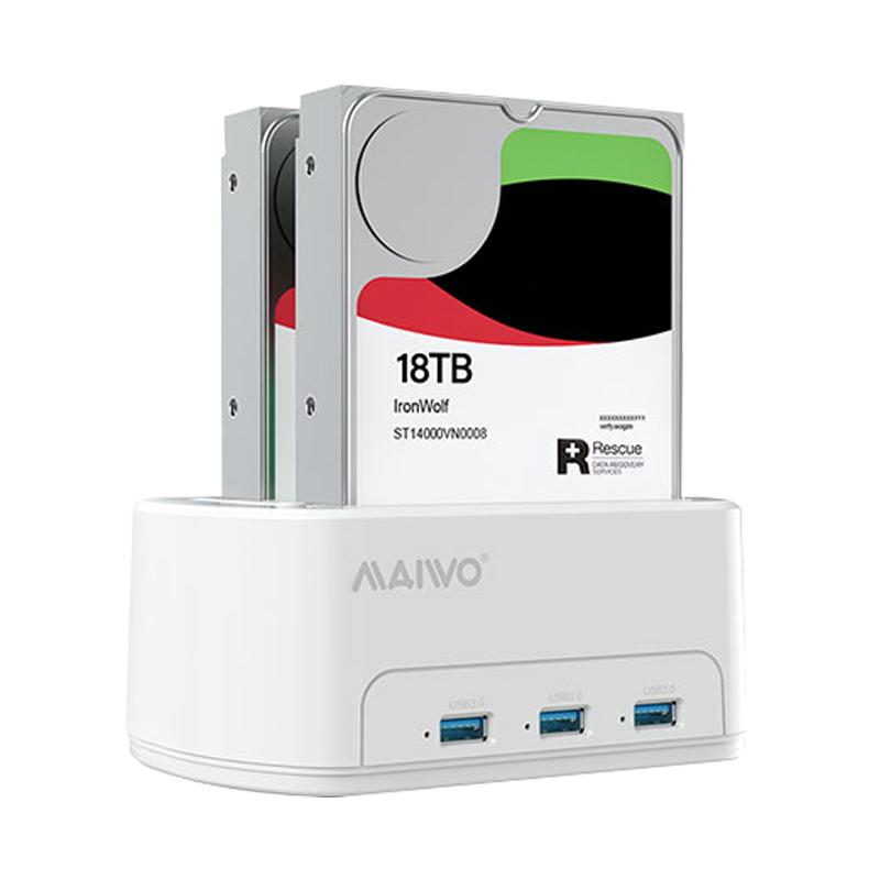 麦沃硬盘盒多功能usb3.0扩展外置2.5/3.5英寸克隆硬盘底座K3062H