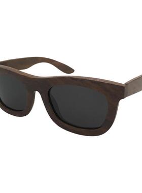 墨镜百搭黑檀木偏光太阳镜