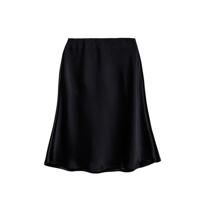 醋酸缎面光泽垂感复古a字裙