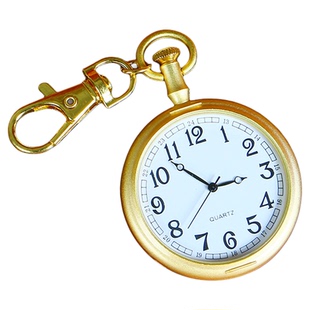 大号罗马数字老人怀表学生考试用石英表儿童钥匙扣护士项链表挂表