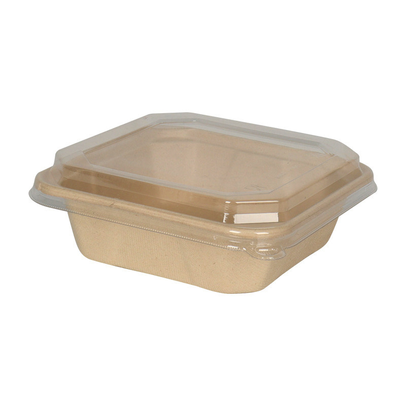 熙选一次性纸浆八角碗食品级餐盒