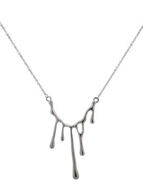 钛钢中性时尚简约水滴项链