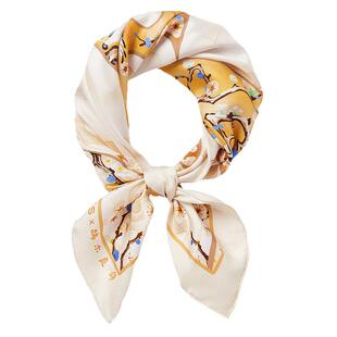 【端木良锦联名】VGRASS鹊起云端喜鹊双面印花桑蚕丝方巾搭配礼物