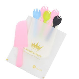 加厚一次性生日刀叉盘组合蛋糕盘子叉子塑料刀叉餐盘纸盘蜡烛套装