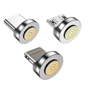 适用磁吸数据线磁头【本店客户专享】5a超级快充接头单头充电线配件强磁力吸头单独吸铁石头子安卓Type-c磁铁