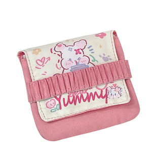 新款可爱花朵ins风卫生棉包姨妈巾收纳包便携女卡包零多层零钱包