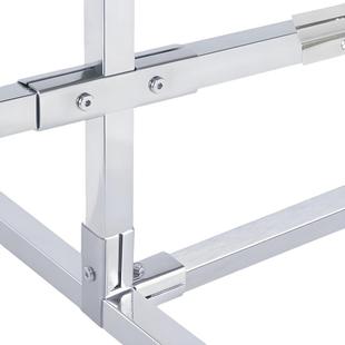 沛晴 304不锈钢方管连接件25MM配件镀锌钢管卡扣组装接头固定件