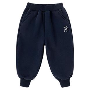 嘟嘟家男童运动裤冬季儿童裤子加绒女童休闲裤加厚宝宝长裤冬款新