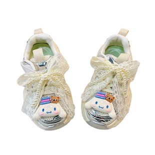 儿童老爹鞋女童运动鞋夏天夏季2026新款春夏春季透气网面鞋子轻便