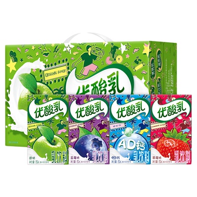 1月新货伊利优酸乳250ml*24盒