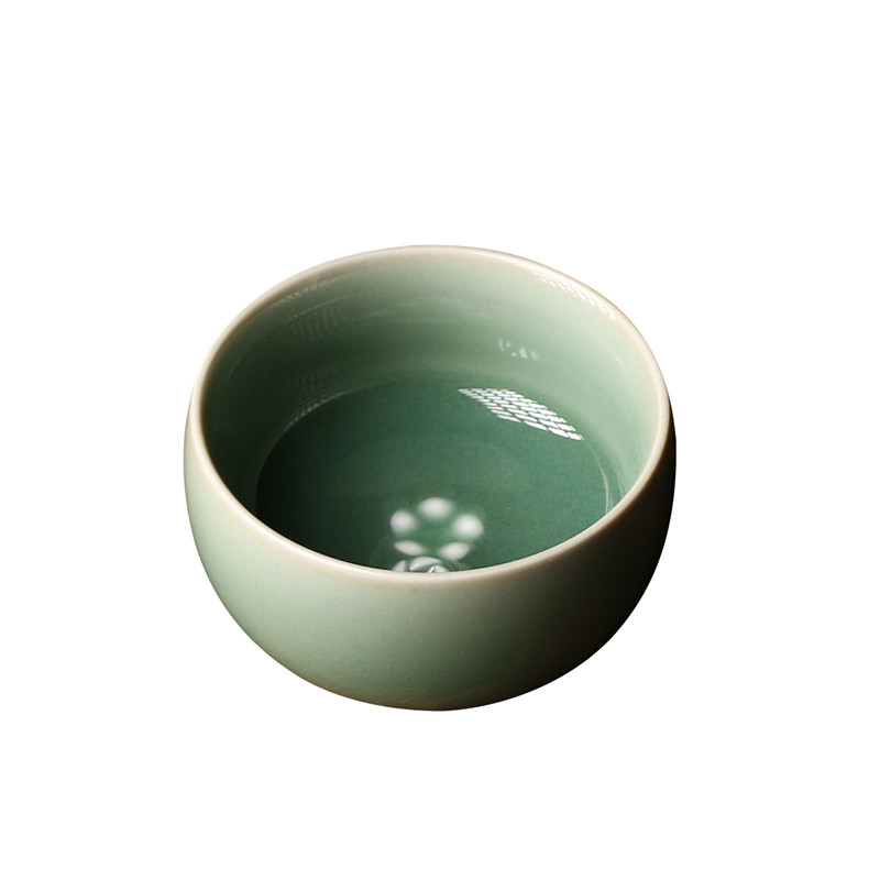 功夫茶杯毛丹云龙泉青瓷梅子
