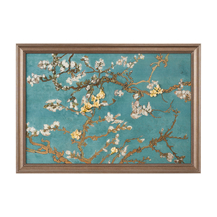 圣朗伦 《喜悦》装饰画立体浮雕瓷板画珐琅彩金属花朵挂画