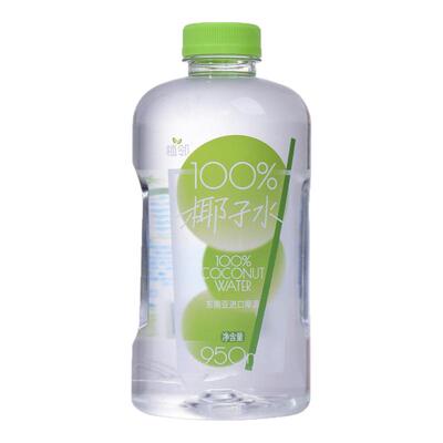 植邻100%椰子水0脂950ml补水瓶装