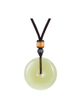 和田玉平安扣吊坠女款