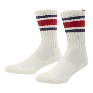 准者运动袜男款休闲袜透气长筒日系潮流棉袜百搭条纹高筒通勤袜子