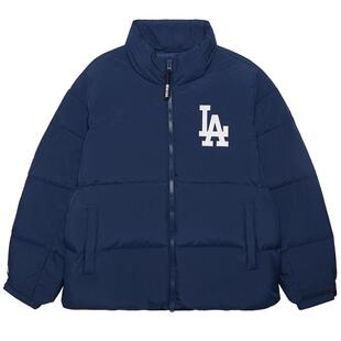 NEW ERA纽亦华冬季MLB梭织加厚保暖面包服NY立领外套羽绒服夹克NE