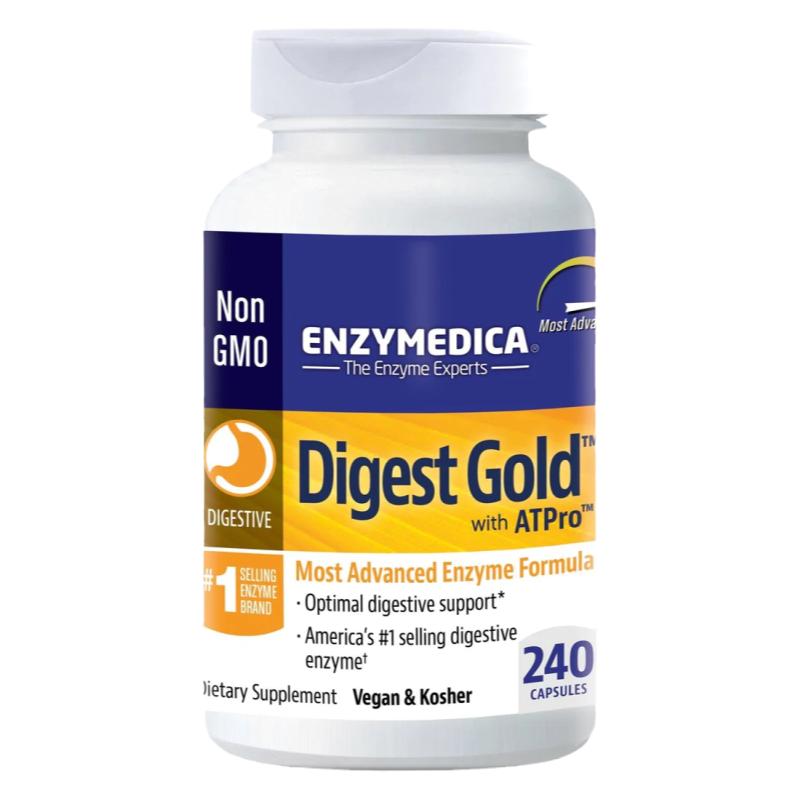 加拿大Enzymedica Digest Gold 含ATpro 黄金消化酶 240粒