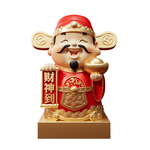 国潮财神爷摆件客厅办公室招财店铺收银台装饰品乔迁开业礼物新款