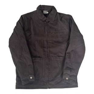 帆布硬汉 密歇根加绒加厚秋冬保暖翻领工装夹克美式复古外套男士