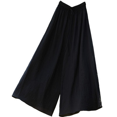 高腰休闲CR长裤阔腿裙裤