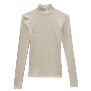 加绒高领打底衫女灰色内搭秋冬2025新款加厚保暖洋气修身磨毛t恤