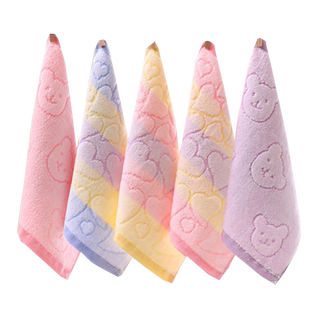 纯棉小毛巾全棉儿童洗脸家用婴儿柔软吸水四方巾手绢女宝宝口水巾
