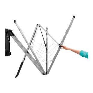 brabantia柏宾士晾衣架阳台壁挂折叠手摇晾晒架伸缩室外衣架家用