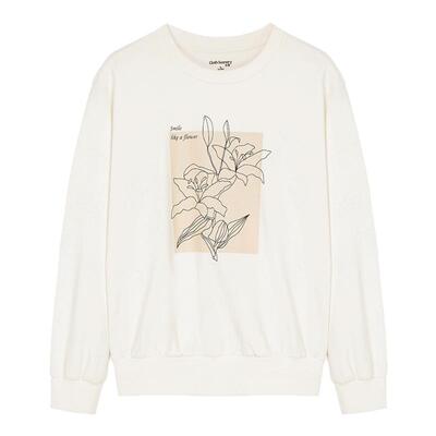 布景简约宽松印花卫衣