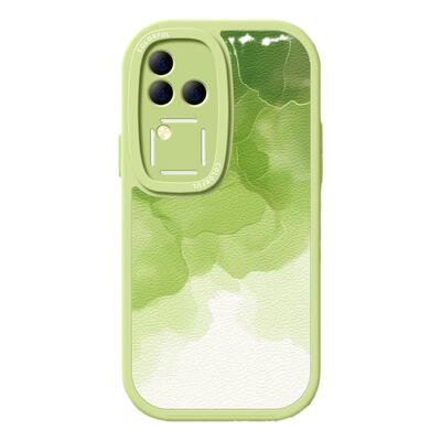 适用vivos18手机壳女款s17pro保护套vivo s16e全包防摔s15/s12/s10硅胶磨砂软s10e外壳绿色s9晕染s7渐变新款