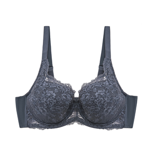 清仓黛安芬正品蕾丝大胸显小深V支撑全罩杯薄杯调整型文胸16-8619