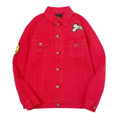 drewhouse狗狗图案宽松牛仔外套