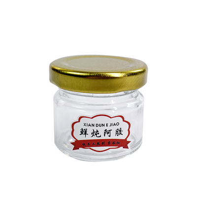 贴纸燕窝瓶子透明玻璃密封无铅