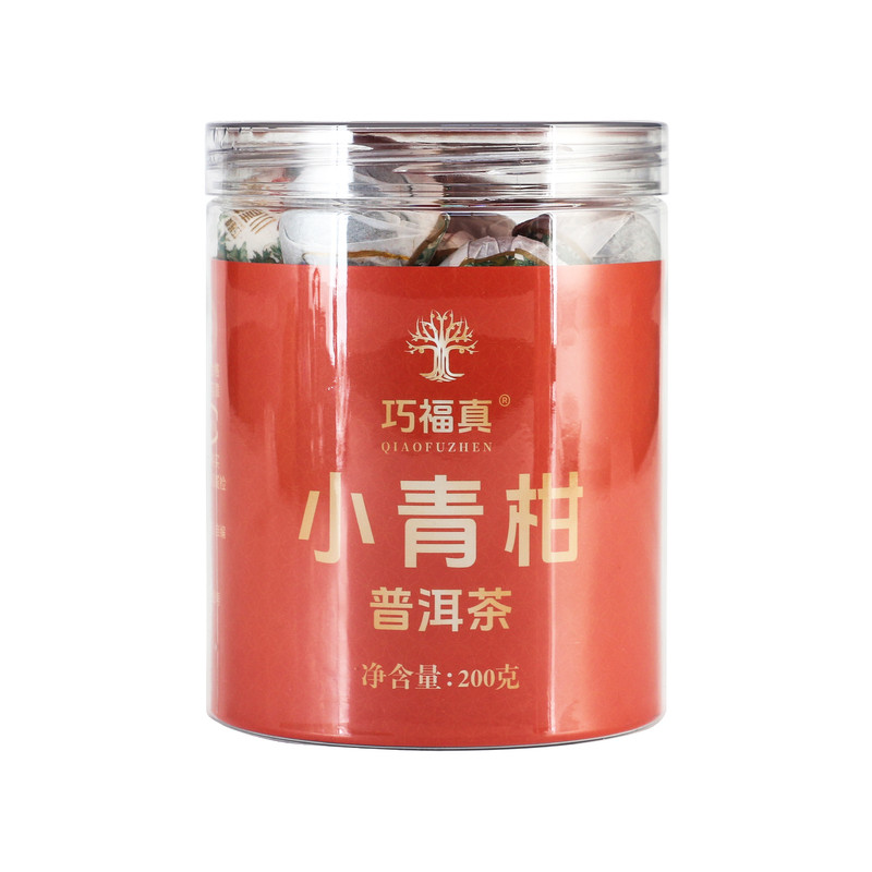 巧福真新会小青柑陈皮普洱茶柑普小青柑/大红柑