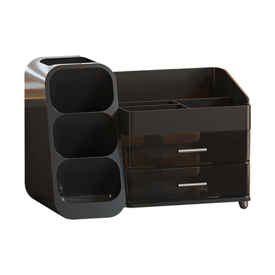 化妆品收纳盒桌面高级感梳妆台口红眉笔整理箱大容量护肤品置物架