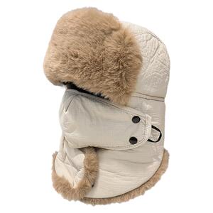 口罩雷锋帽男冬季加绒加厚棉帽户外骑车护耳帽子女东北保暖防风帽