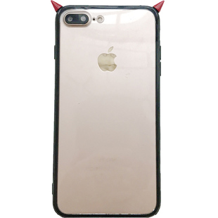 恶魔角简约适用苹果14/13pro max手机壳iphone12透明iPhone17pro max超薄11/15/16硅胶x女潮7