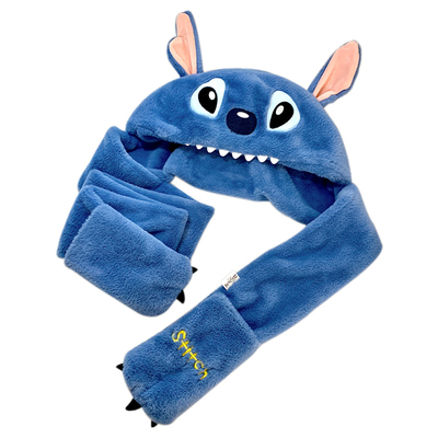 正版史迪仔帽子围巾手套三件套