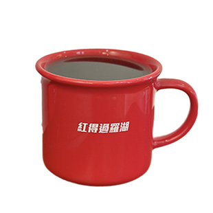 金毛玲原创｜红得过罗湖杯子圣诞红姜涛陶瓷杯港风繁体文字咖啡杯